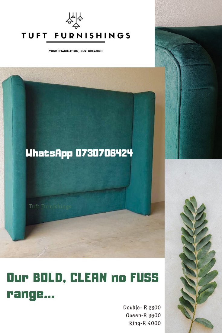 Tuft_Furnish's tweet photo. We make high end headboards at a fraction of the price. We are #TuftFurnishings WhatsApp 0730706424
#DJSBU 
#PearlThusi 
#OrlandoPirates 
#OnceAlways 
#Lockdown3 https://t.co/NBN4tRIofI