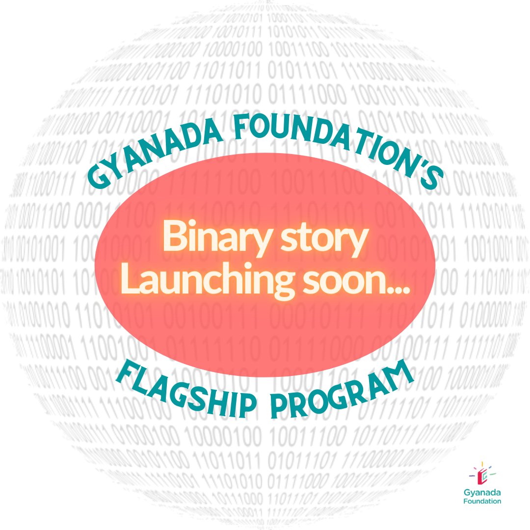 Gyanada_Fdn's tweet photo. We're excited to share that the logo of Binary Story- our Flagship program is launching tomorrow! 
Many opportunities and initiatives await in the new year post the launch of our brand- Binary Story https://t.co/CGR7Rxv4dL