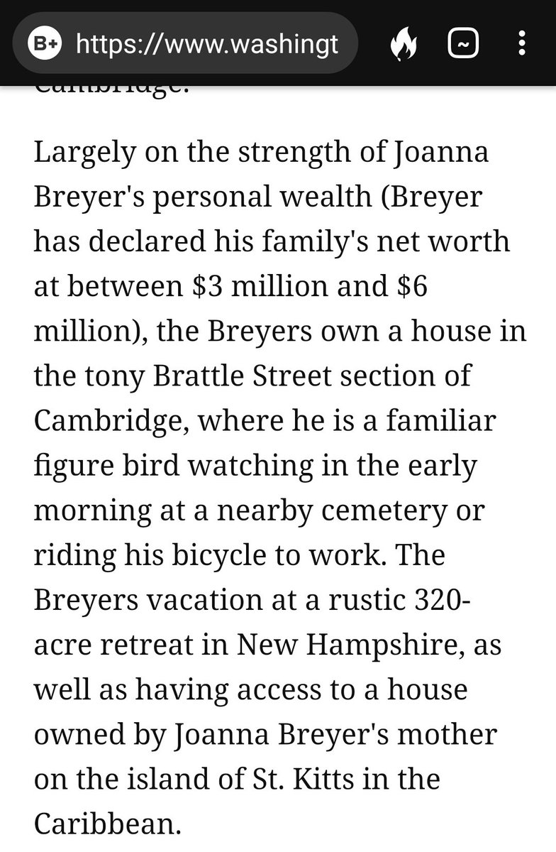 5. "The Breyers vacation at a rustic 320 acre retreat in New Hampshire, as well as having access to a house owned by Joanna Breyer's mother on the island of St. Kitts in the Caribbean."