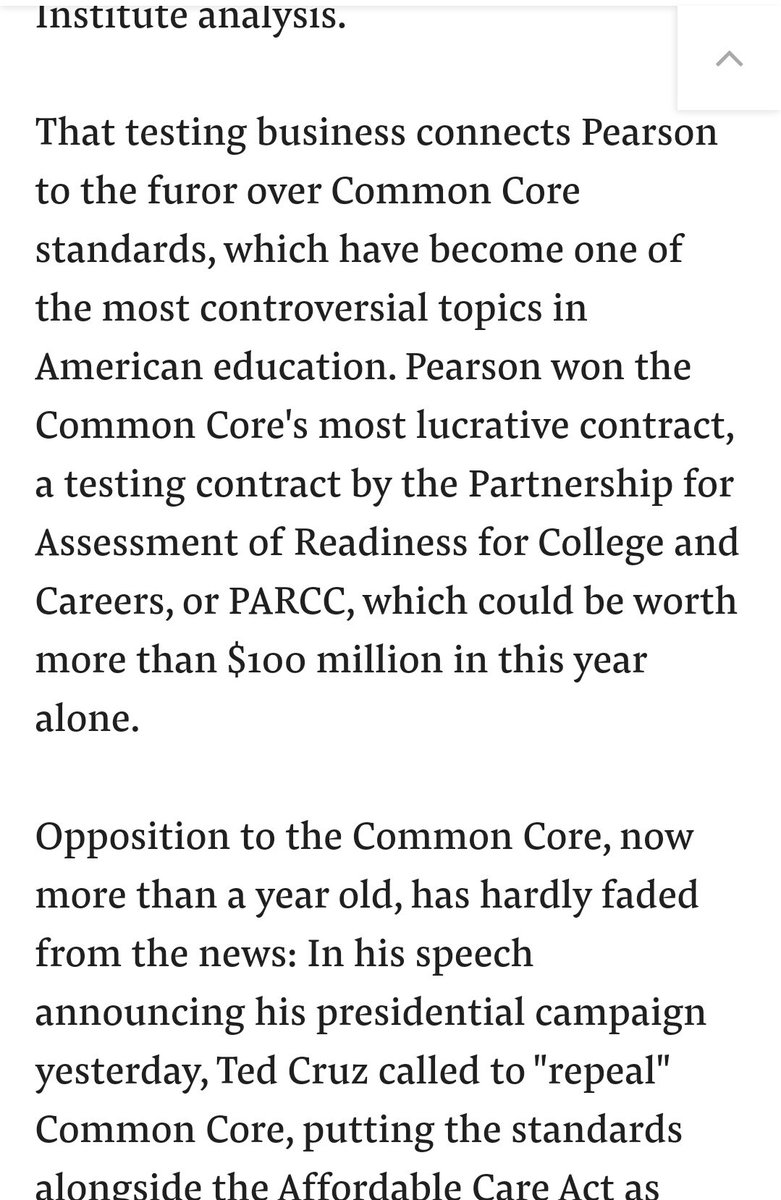 7. Pearson won Common Core's most lucrative contract in the US.