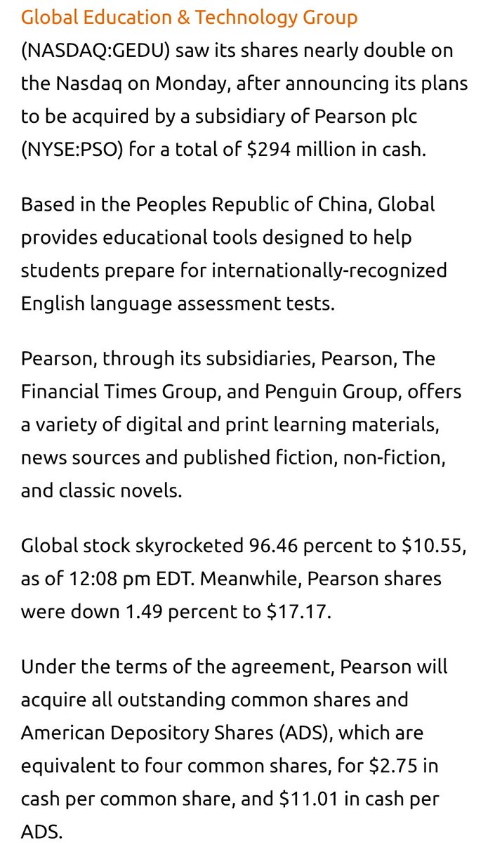 9. More Pearson and China deals