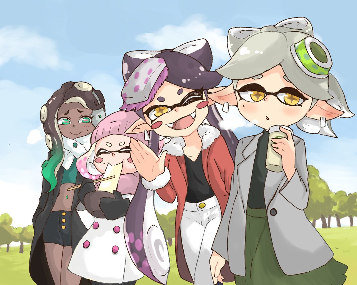 スプラトゥーン 改めまして 今年もよろしくお願いしまーす Happynewyear あおつきのイラスト