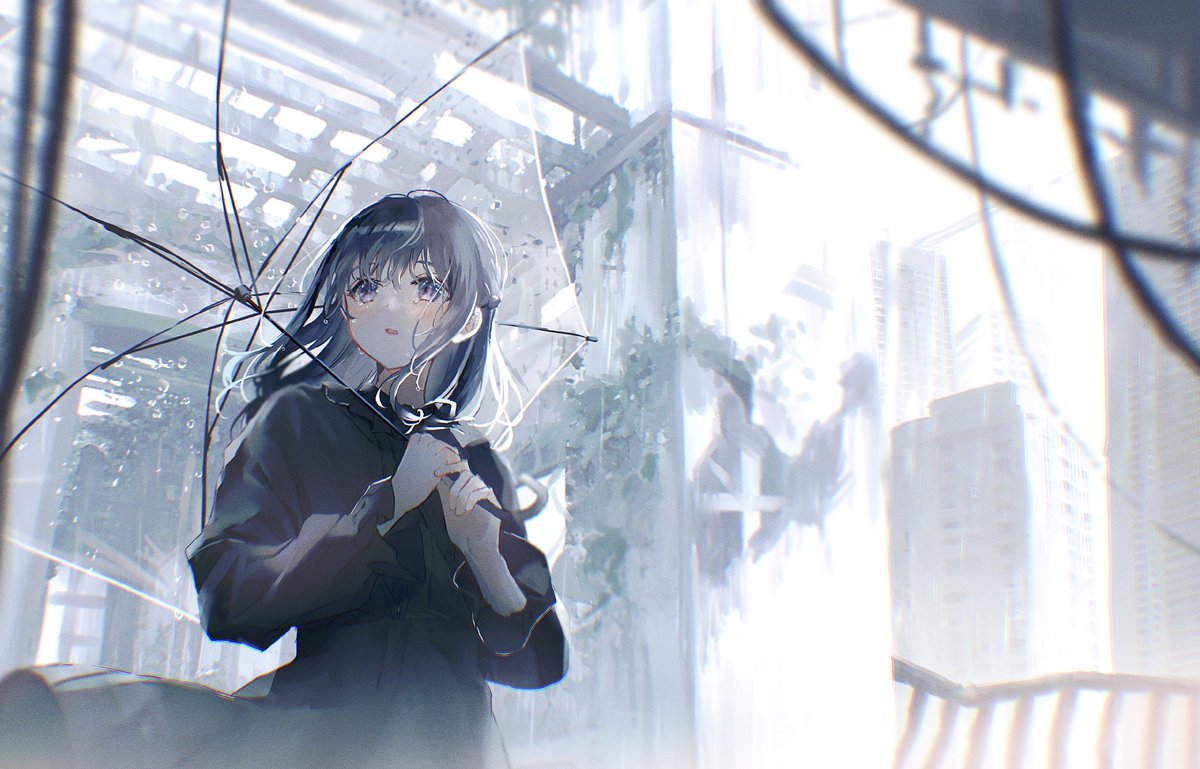 「rainy day ☂️ 」|おゆゆのイラスト