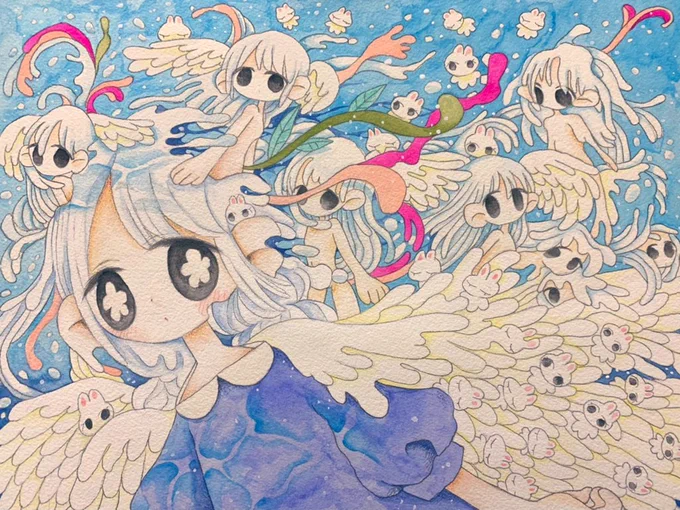 #フォロワー1000以下の一次創作作家応援発掘フェス
便乗失礼します
おもに?を描いています 