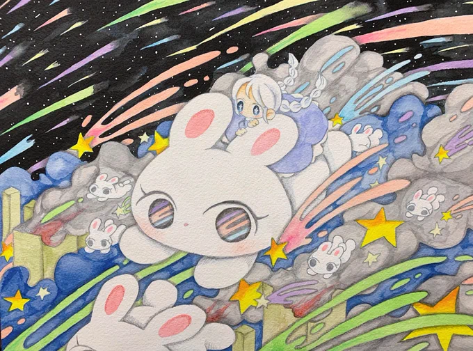 #フォロワー1000以下の一次創作作家応援発掘フェス
便乗失礼します
おもに?を描いています 