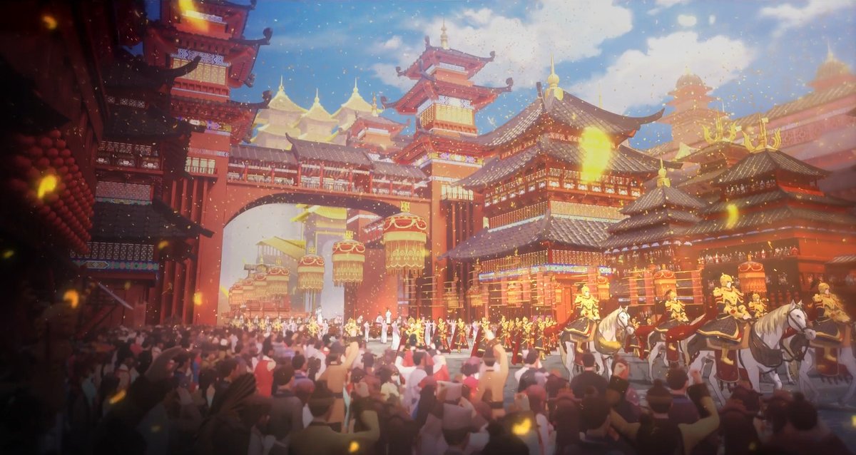 Scenograph_'s tweet photo. Tian Guan Ci Fu | Heaven Official’s Blessing (2020)
#anime #donghua #TGCF #backgroundart #architecture https://t.co/tahLicPk0c