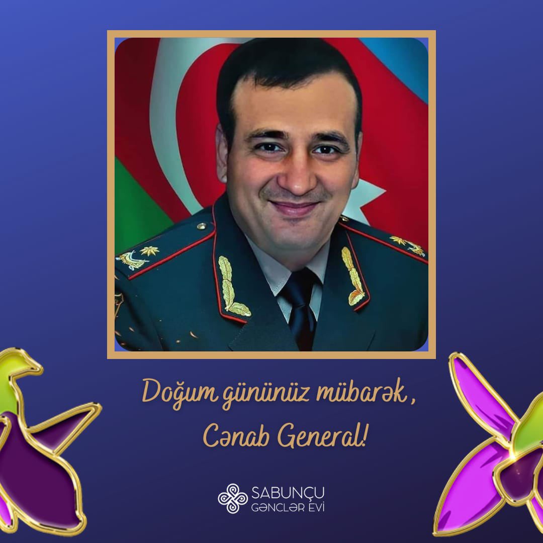 faridaakhun's tweet photo. Bu gün Azərbaycan Milli Qəhrəmanı, General Mayor şəhid Polad Həşimovun doğum günüdür.

Hörmət və ehtiramla yad edirik! 

#SabunchuGE #SGE #GİKM #AzGF #MYS #AZEYouthVoice https://t.co/1dKFViIwoB