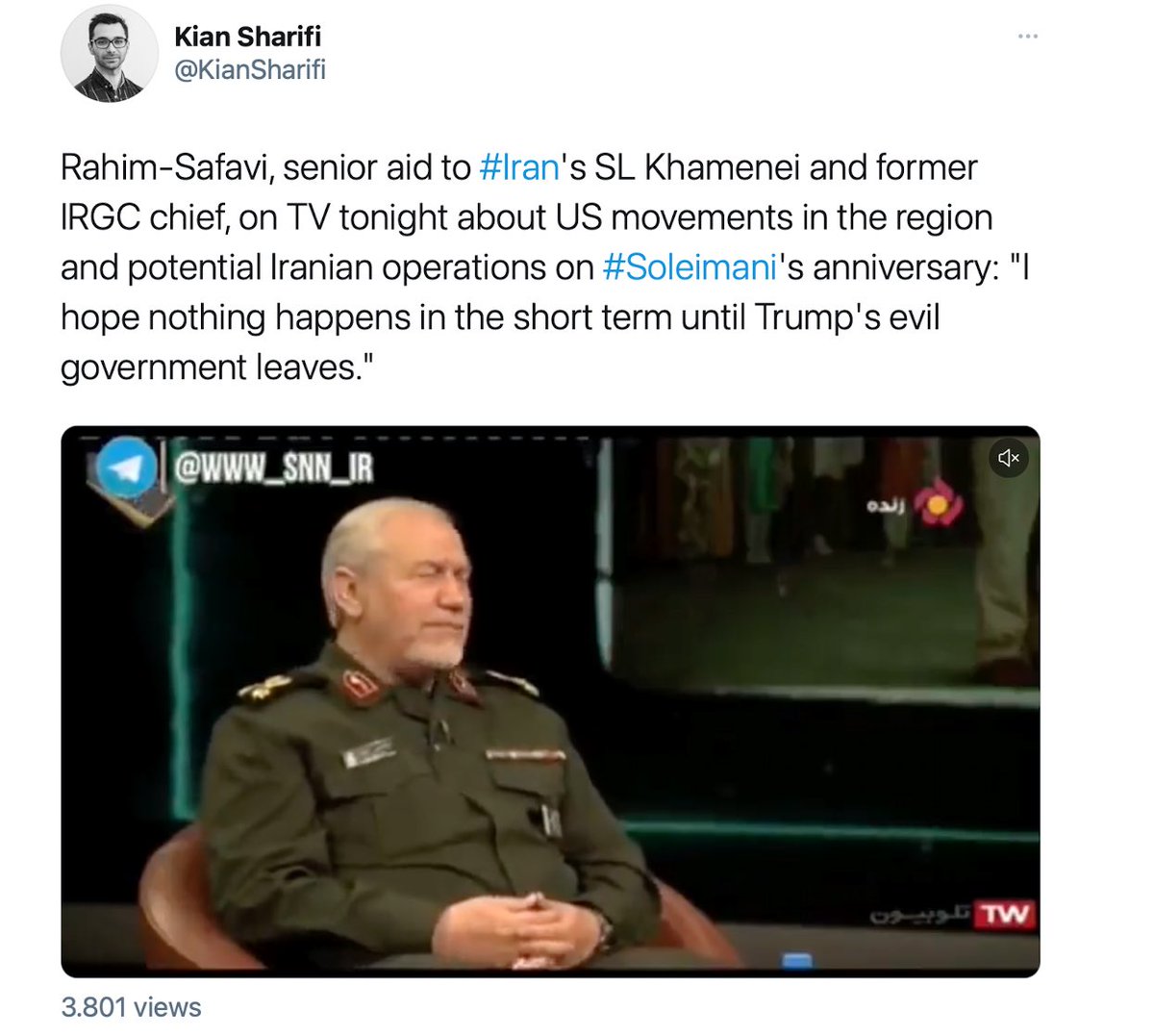 There are few reasons to believe Tehran seeks escalation.  @HassanRouhani wish a talk with  @JoeBiden while  @khamenei_ir & his aids have made clear that they don’t want war with the US. The least favourite outcome for Tehran is a war with the US at this moment. See  @KianSharifi /8