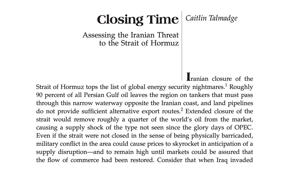 In a real war scenario, large strategic assets i.e. the USS Georgia can enter to the region just after Iran’s multi-layered A2/AD assets have already been suppressed. Only such an operation needs months of preparation and at minimum several weeks to conduct. See  @ProfTalmadge /4