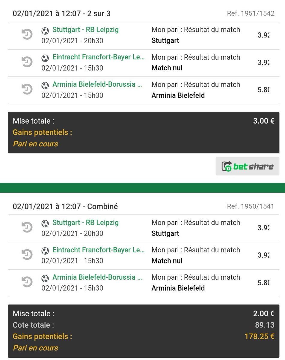 Outsiderbet's tweet photo. #OBFun 

Ticket 6

Beaucoup d'hésitation entre le N et Bielefeld, du coup j'ai pris la côte.. 🤭

Pas d'énorme confiance pour aujourd'hui mais je voulais jouer et certains arguments me plaisent.. https://t.co/lgDHQN1BQs