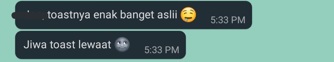 Seneng bgt guys, kata temen akuu enak toastnyaMakan satu aja bikin kenyang bgt, karena dagingnya lebih tebel kalau kita buat sendiri 