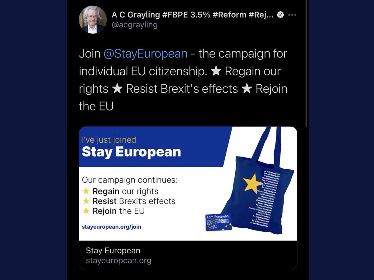 FeartheBeardy's tweet photo. I’m starting to think the only “tangible benefit” that all these EU fanatics see is the endless crowdfunding possibilities of the idiot #FBPE brigade to feather their own nests!.... 💰
#justsendmemoney https://t.co/62FEeKIC9W