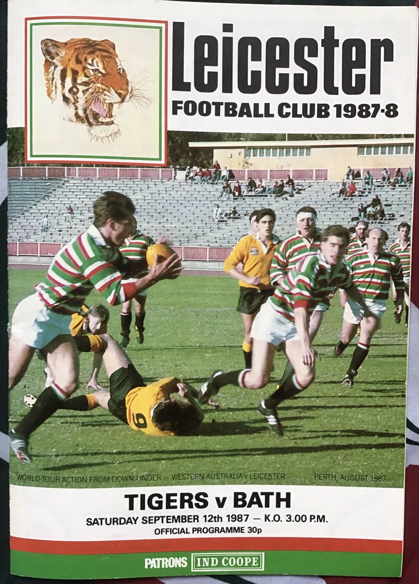 The two clubs faced off in their first ever league game in September 1987. Tigers won this one 24-13 setting them on the road to the first league title. Bath arrogantly won four of the next five titles before Tigers got another go on the trophy.