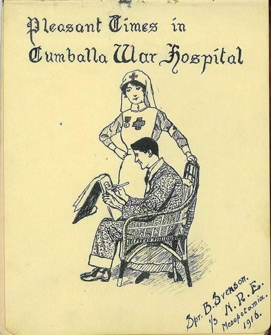 KATIE FRAWLEY WAS A NEWMARKET WOMAN WHO NURSED INJURED SOLDIERS IN WW1 AND GOT THEM TO SIGN AUTOGRAPHS IN HER BOOK. It's a remarkable document with far more than just signatures; Drawings, jokes, limericks and original poetry. Some of these men had fought in France, at Gallipoli