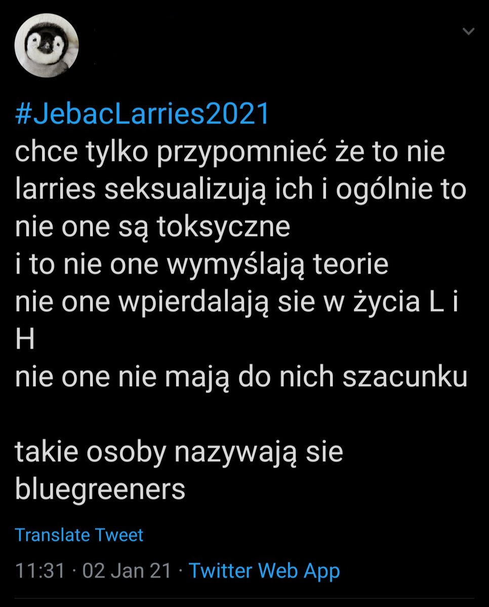 lolbclarries's tweet photo. bluegreeners to tak naprawdę po prostu nazwa mająca na celu "oczyścić" larries bo argument "my wszystkie takie nie jesteśmy, są normalne larries" już nie działa

ps. jeżeli shippujesz ich po tym wszystkim nieważne w jaki sposób - nie masz do nich szacunku #JebacLarries2021 https://t.co/OZaQ0iZBdD