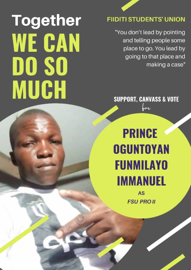 FSU election in point. Together we can make a change
