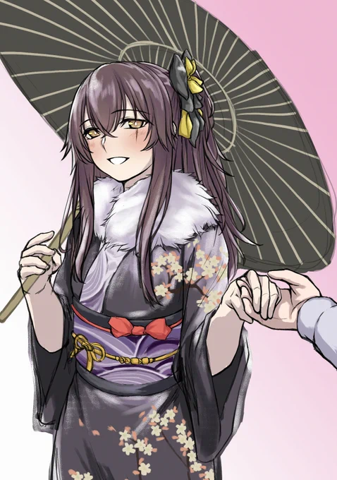 あけましておめでとうございます!

誰描くか迷ったけど,今年最初はUMP45を描いてます.
正月スキンのデザインとセリフも凄く可愛い!
好感度高い45は若干ヤンデレ要素感じる気もするけど,そこがまた魅力的でもありますね. 

#ドールズフロントライン
#イラスト練習 