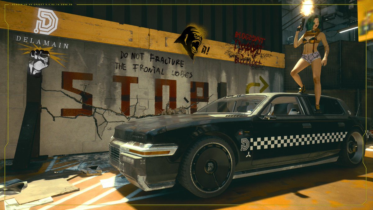 domigraph's tweet image. Besoin d'une "V"eritable course en #Delamain ? Alors #Stop #PS5Share, #Cyberpunk2077