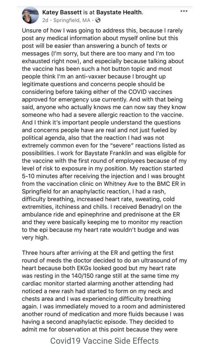 These are the stories that the media is not telling you regarding the vaccine...