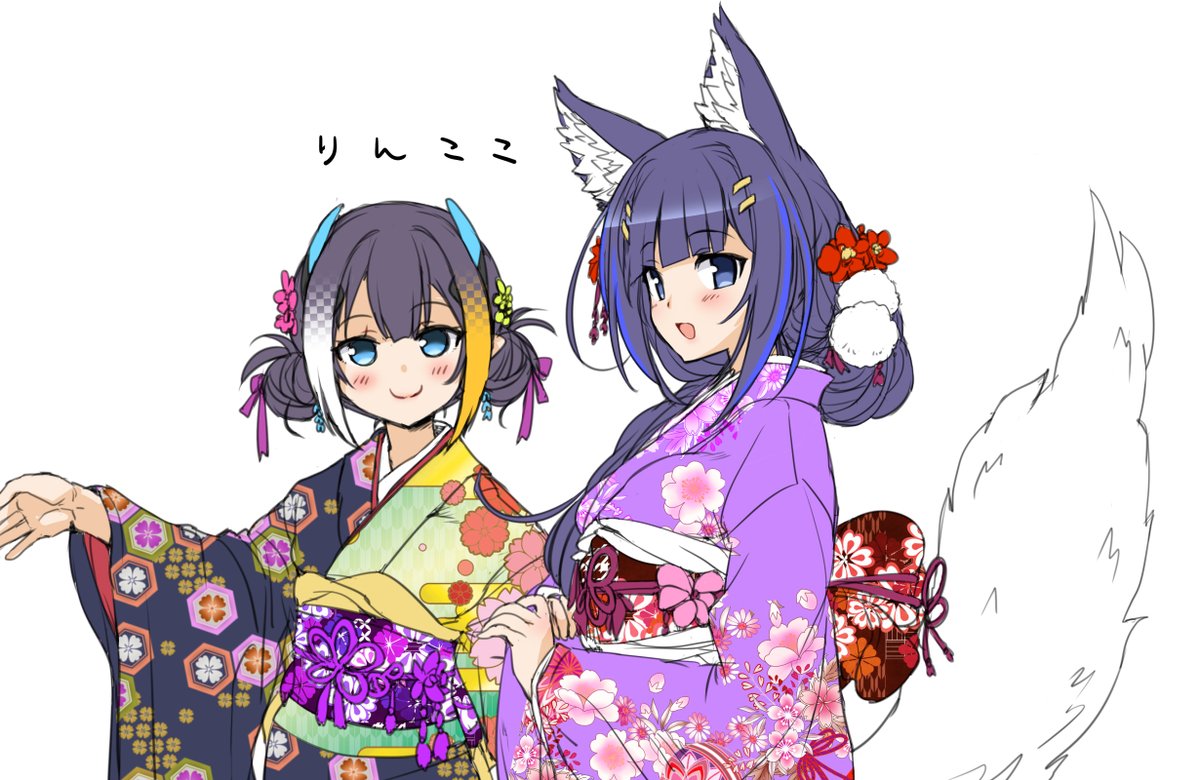 「りんここはいいぞ2021
#りんかぁと
#画狼伝説 」|広輪凪のイラスト