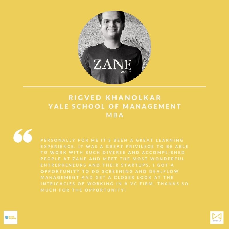 zaneventurefund's tweet photo. At Zane, we are very thankful for people like Rigved - a student that brings great passion & drive to our Scholars in Residence (SIR) program! 🎉
#ZaneAccess #ZaneVentureFund
#SIRprogram #Invest #VentureCapital https://t.co/5VMn0VMA2L