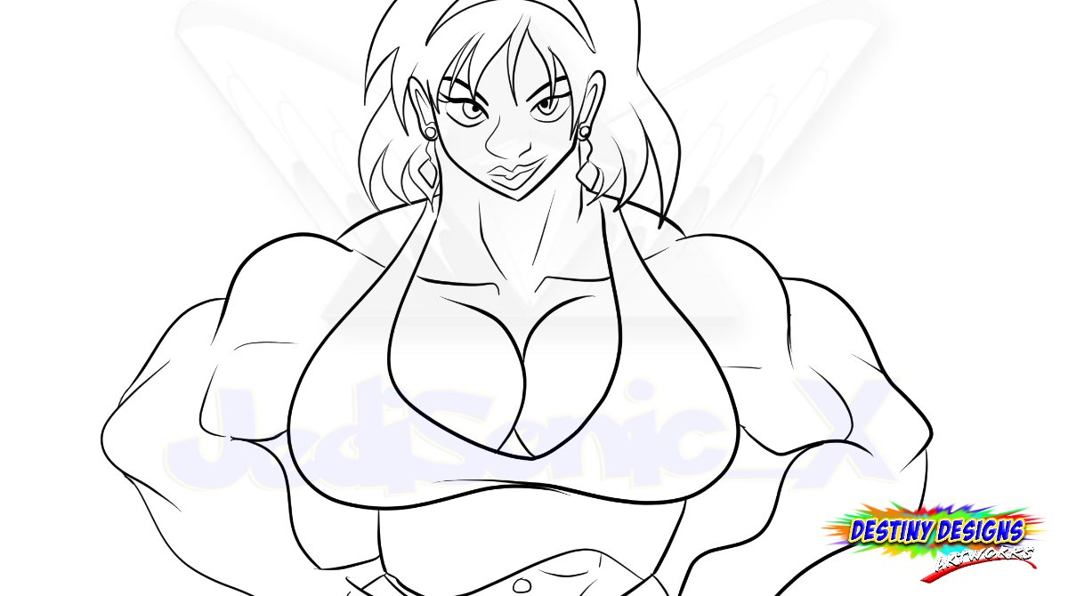 DestinyDesignsX's tweet photo. Some lineart of one of my OCs!
#jedisonicx #destinydesignsartworks #destinydesigns #musclegirlart #drawing #lineart https://t.co/AFOZM9ih0H