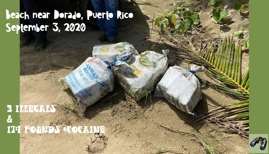 borderObserver's tweet photo. #CBP, PRPD Seize 174 pounds of #Cocaine and Arrest 3 Illegal Aliens near Dorado, Puerto Rico
https://t.co/RpIJ5LqBdA
3 Sept 2020
illegals from the Dominican Republic
#CBP_action #smuggling #trafficking #AMO #CAMOC
qt-cbp-media-392 #borderObserver https://t.co/aQLvlQAc1d