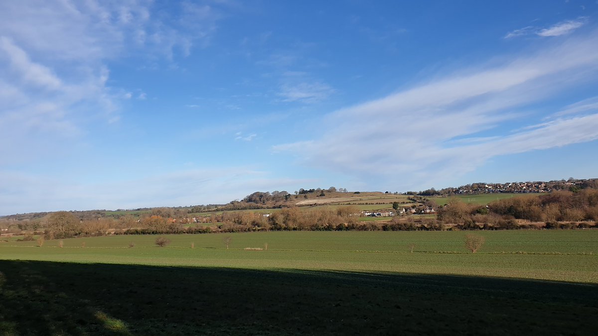 Wiltsgal's tweet photo. Went on a mini adventure and discovered a new plaice to walk with views across to Old Sarum. Must wear wellies next time not trainers #CoveredInMud https://t.co/qcUQZPcetd