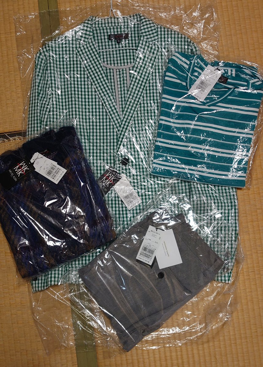 とらのすけ 21年mkミッシェルクランの福袋 ネタばれ 購入はイトキン 過去4年はアウターはコートでしたが 今回はジャケット それもこの柄 Tot 定価合計46 500円ですが 来年は購入先を変えるか Mk ミッシェルクラン 福袋ネタバレ 福袋