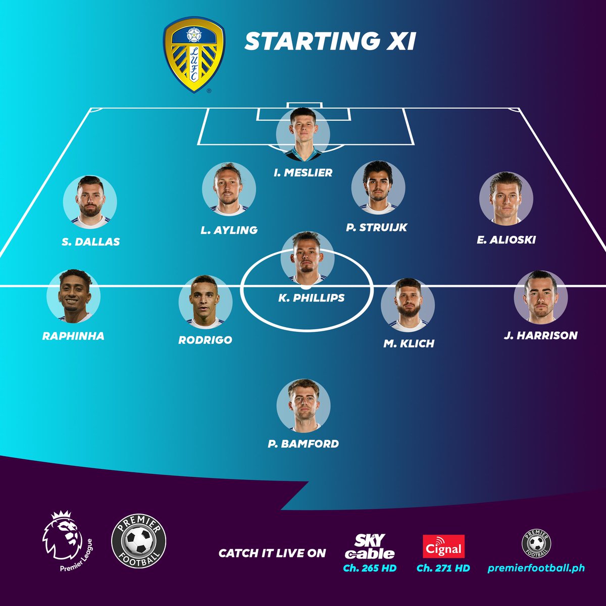 PremierFBPH's tweet photo. Starting XI for Tottenham v Leeds.
#TOTLEE #PLonPF #WeAreOneTeam https://t.co/kw1svzRM6m