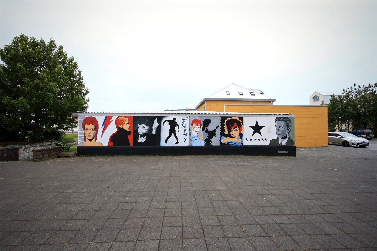icelandvisitor's tweet photo. Do you love #davidbowie then you can find this #mural and stones in #iceland in this Guide-book LINK to book>https://t.co/CtAXoOri9z<#wanderlustxl #travelguidebook #solotravel #familytravel #travel #guide #inspiredbyiceland #NaturePhotography #bowie #Bowieforever #travelwithmoon https://t.co/NbaQlaWcyI