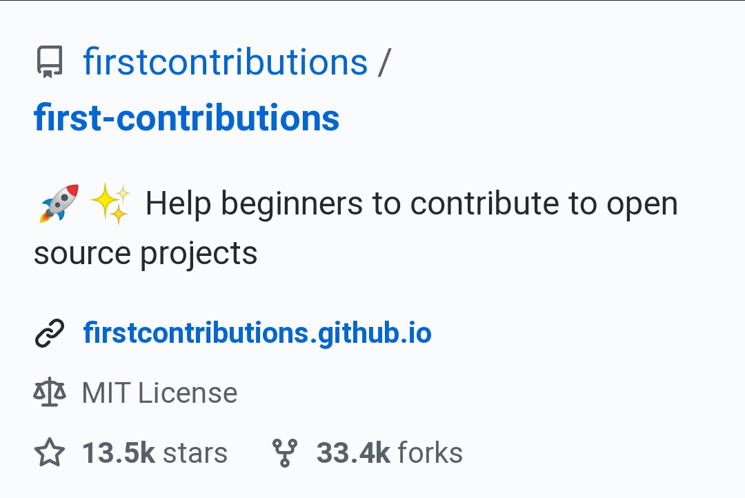 ravinwashere's tweet photo. I find a fantastic GitHub repository called: First contributions

It's a complete guide to how to contribute to open-source projects. 

Link - https://t.co/rihtP3O2XG https://t.co/pEs9hYdMOF
