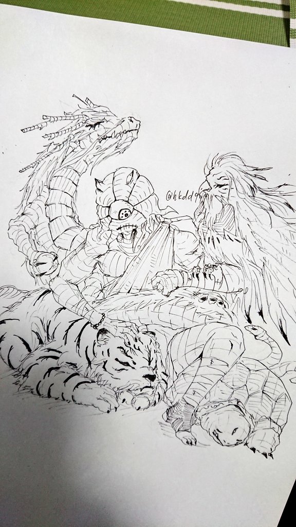 #人外版深夜の真剣お絵描き60分一本勝負
遅刻参加失礼します
お題 モノアイ 