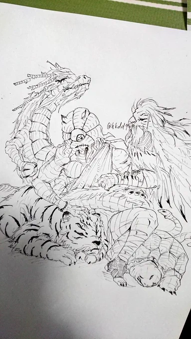 #人外版深夜の真剣お絵描き60分一本勝負
遅刻参加失礼します
お題 モノアイ 