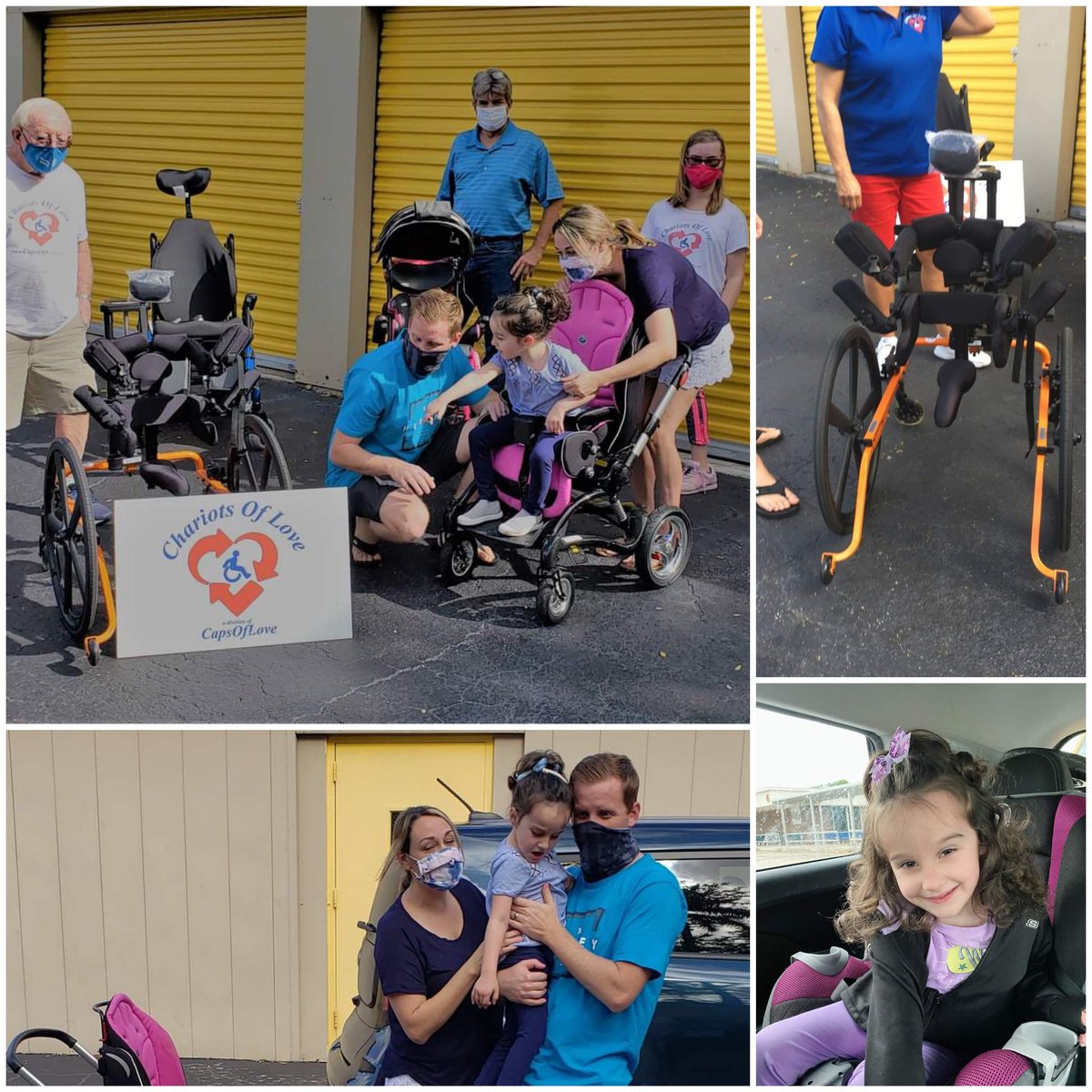 First #GiftOfMobility for 2021. 5 year old Scarlett received gait trainer. #Thankful and loving family. Our #138 from #ChariotsOfLove #MobilityChallenged #QIC2020 #DoingTheRightThing #FreeWheelchairs #NeedFunding #nonprofit #Donate