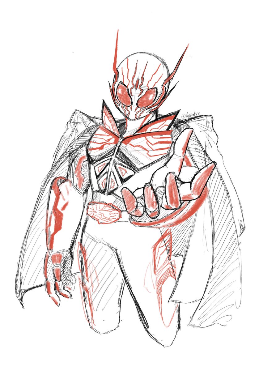 藤咲eu 34日目 仮面ライダーエデン そのうちちゃんと仕上げるつもり 設定がものすごい作り込まれてる敵役悪役すき 人体モチーフのライダー 仮面ライダーゼロワン リプ Dmで リクエスト募集中 です 1日1枚 イラスト イラスト好きさんと繋がりたい