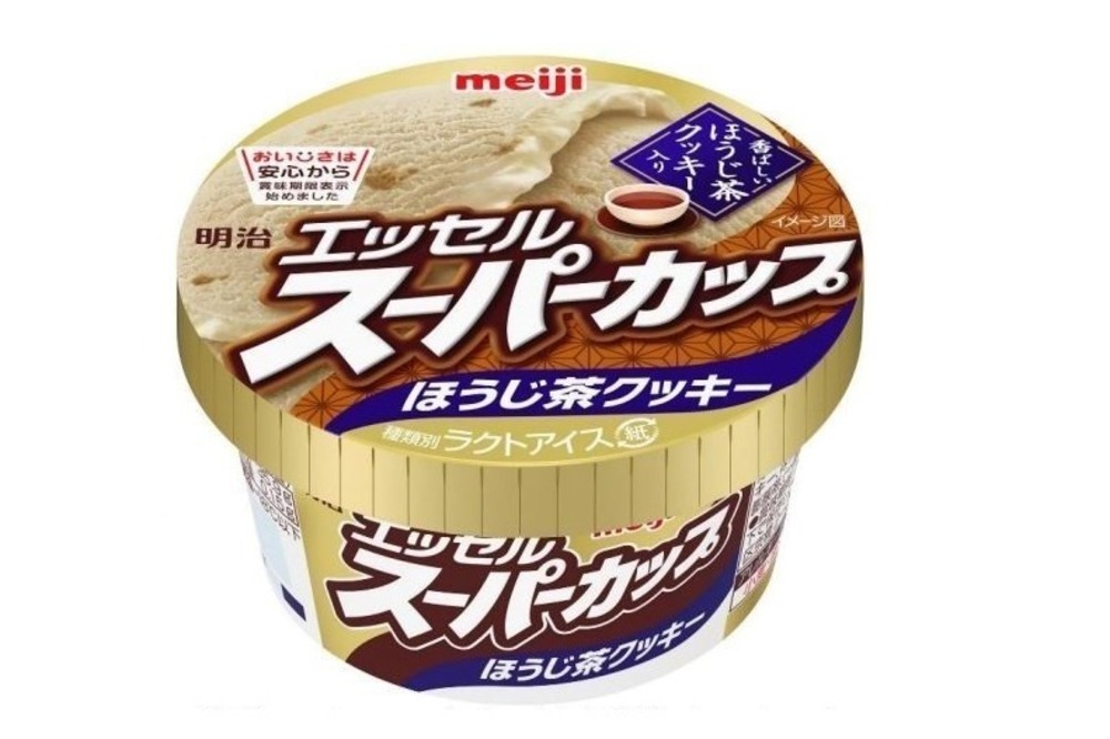 fashionpressnet's tweet photo. 「明治 エッセル スーパーカップ」シリーズ初の“ほうじ茶”アイス、宇治産茶葉&amp;クッキー入り - https://t.co/PpI1uY3mJl https://t.co/XfWMVPqC0T