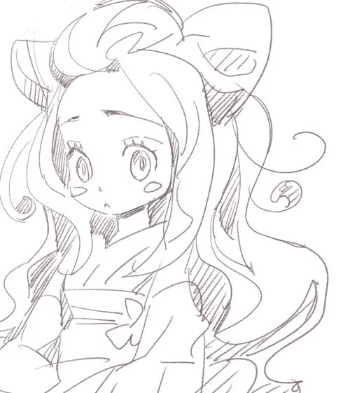 星ニナでもネタ年賀を~と思ってたけど、連載中漫画は何を描いてもネタバレになる気がしてかけないかもw

あ、画像は正月絵のボツにしたラフ画でっす! 