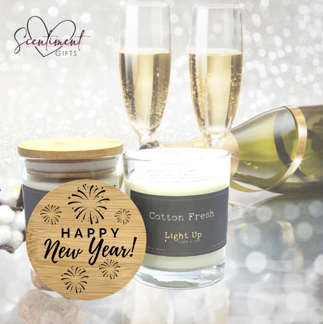 ScentimentU's tweet photo. Wishing all our wonderful customers and friends a healthy and happy New Year! 🎉 
Here is to 2021! 🥂

#ScentimentGifts #newyear #HappyNewYear #candles #sentimentcandles #cheers #sentimentgifts #thankyou #staysafe https://t.co/yr61HRvDJ8