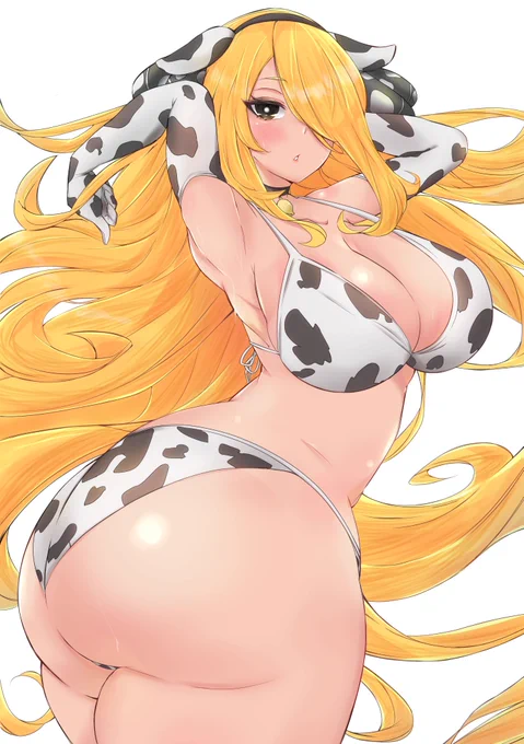 普通にアウトです(改めて今年もよろしくお願いします!)

#牛柄ビキニ 