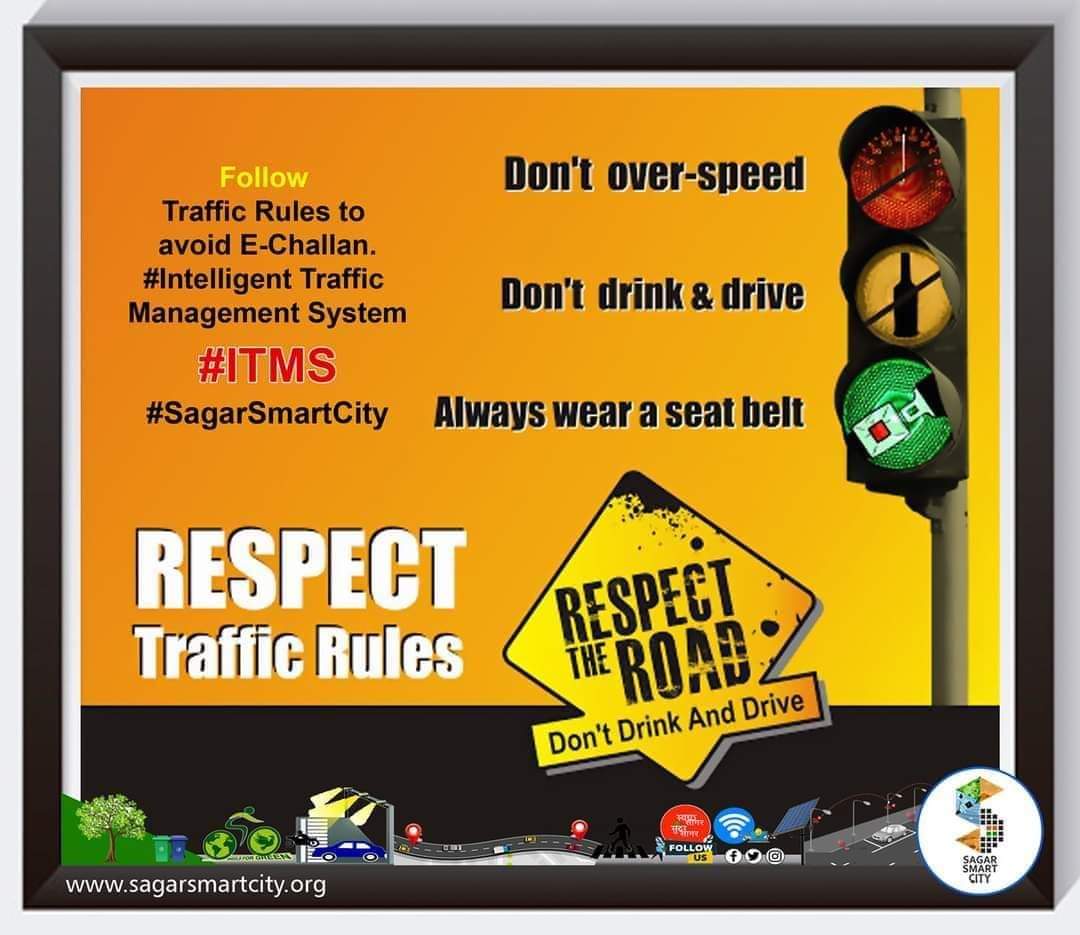 city_sagar's tweet image. Follow Traffic Rules to avoid E-Challan.

#IntelligentTrafficManagementSystem
#ITMS
#SmartCitySagar