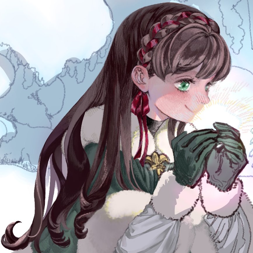 途中！ みつあみ可愛くなった☺️☺️