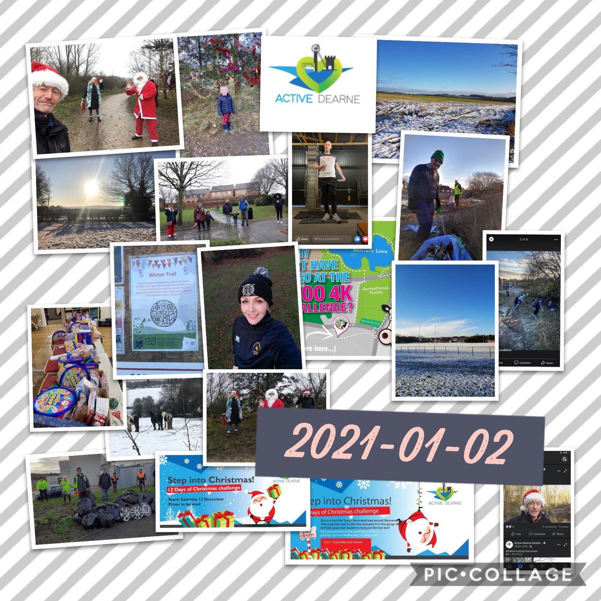 Cummins01Paul's tweet photo. Some great examples of how people have been staying active over Xmas and New Year in the Dearne Valley in difficult circumstances. Great work by everyone #ActiveDearne https://t.co/SDrS0aFaAn