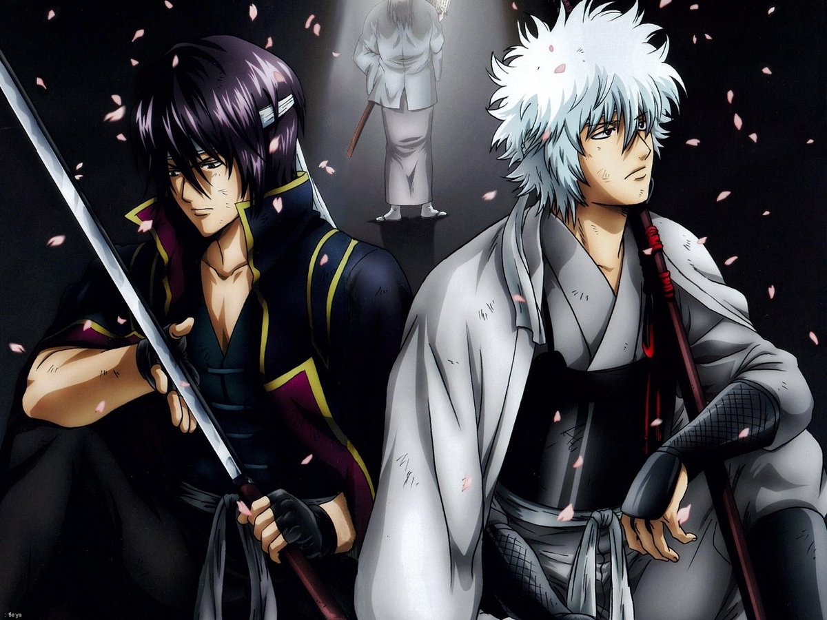 Gintoki-Takasugi dynamics is my favorite in all of animanga. Also, Takasugi is my favorite Antagonist of all time.  #gintamaan (major spoilers until the end).