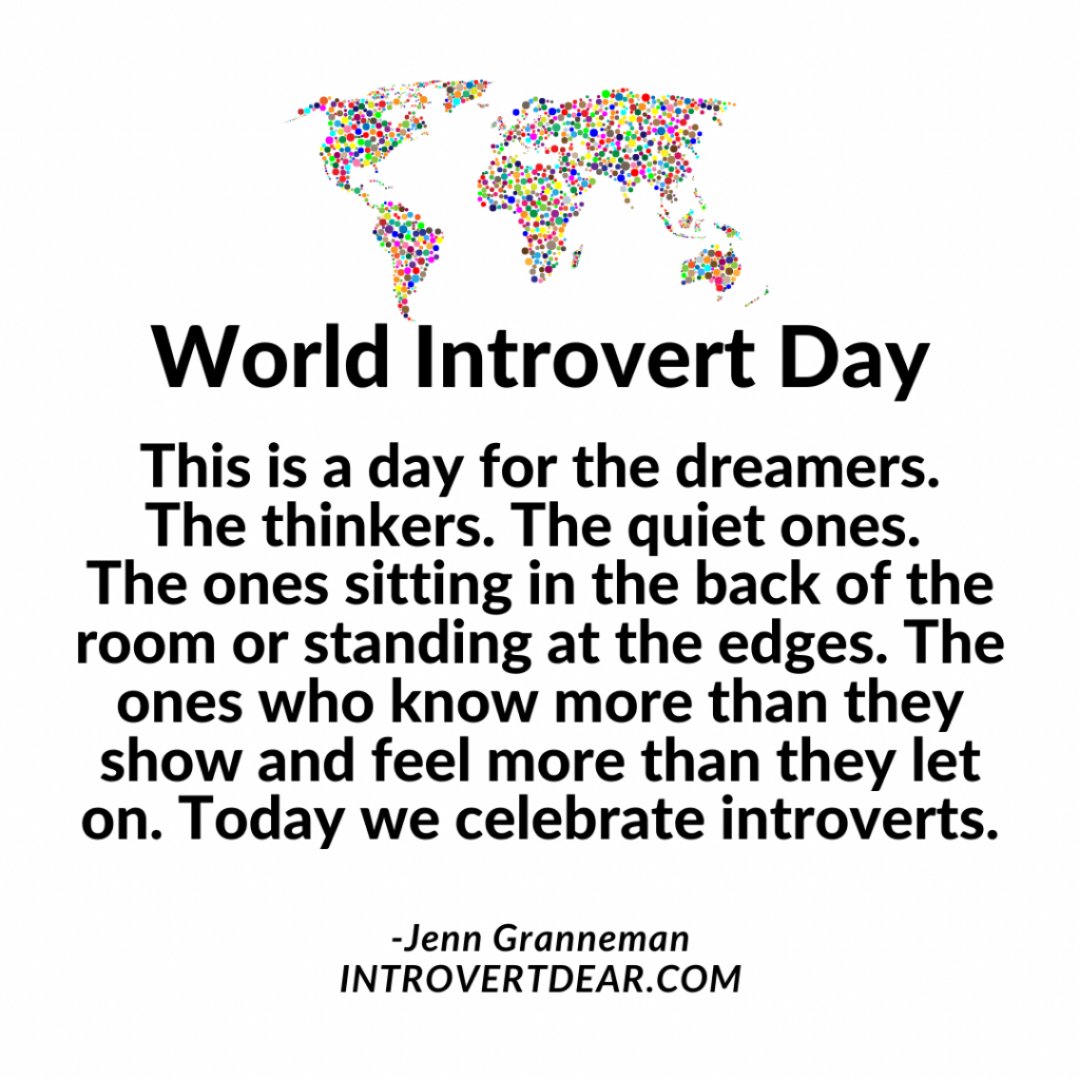 DGrandinetti's tweet photo. Happy World Introvert Day! I plan to celebrate with a cup of tea and a book. How about you?
π
#worldintrovertday #introvertdear #amreading #teaisthebest #bookworm #dreamer #writer #introvert
π· @IntrovertDear https://t.co/Ruj7NQZexA