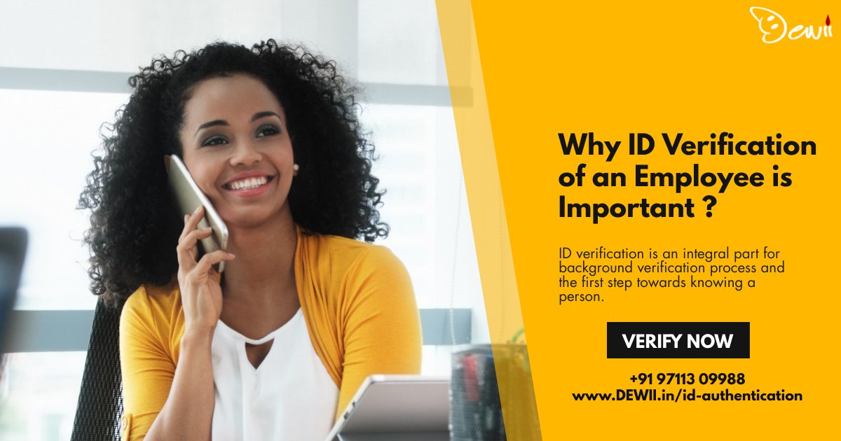 DEWII_Io's tweet image. Why ID Verification of an Employee is Important?
Know more about ID authentication.
#DEWII #IDauthentication #backgroundverificationservices #employeebackgroundverification #safety #security #employee #backgroundverification