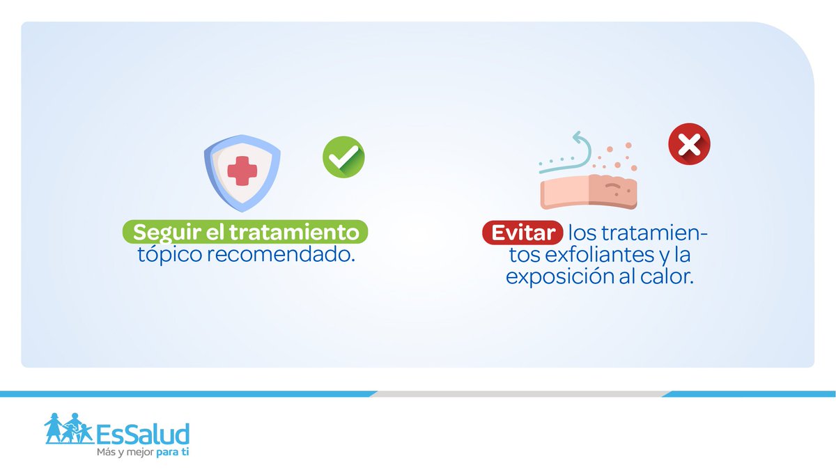 EsSaludPeru's tweet photo. #EsSaludPrevención 📢 | La rosácea es una afección común de la piel que causa enrojecimiento y vasos sanguíneos visibles en la cara. 

Aquí te brindamos las siguientes recomendaciones para enfrentar esta enfermedad. ⤵️

#SeguimosEnGuardia 💙 https://t.co/mvP5faFxsN