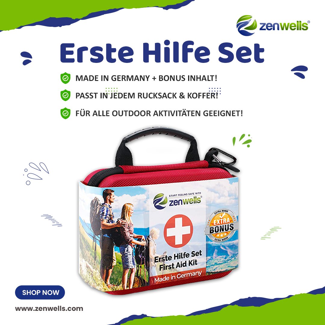 Kaufen Sie jetzt ein Erste-Hilfe-Set für Ihre Sicherheit.

✅ PASST IN JEDEM RUCKSACK &amp; KOFFER!

Shop now: amzn.to/35tboM0

#medkit #zenwells #ZenwellsErsteHilfeSet #Zenwellsfirstaidkit #ZenwellsErsteHilfe
