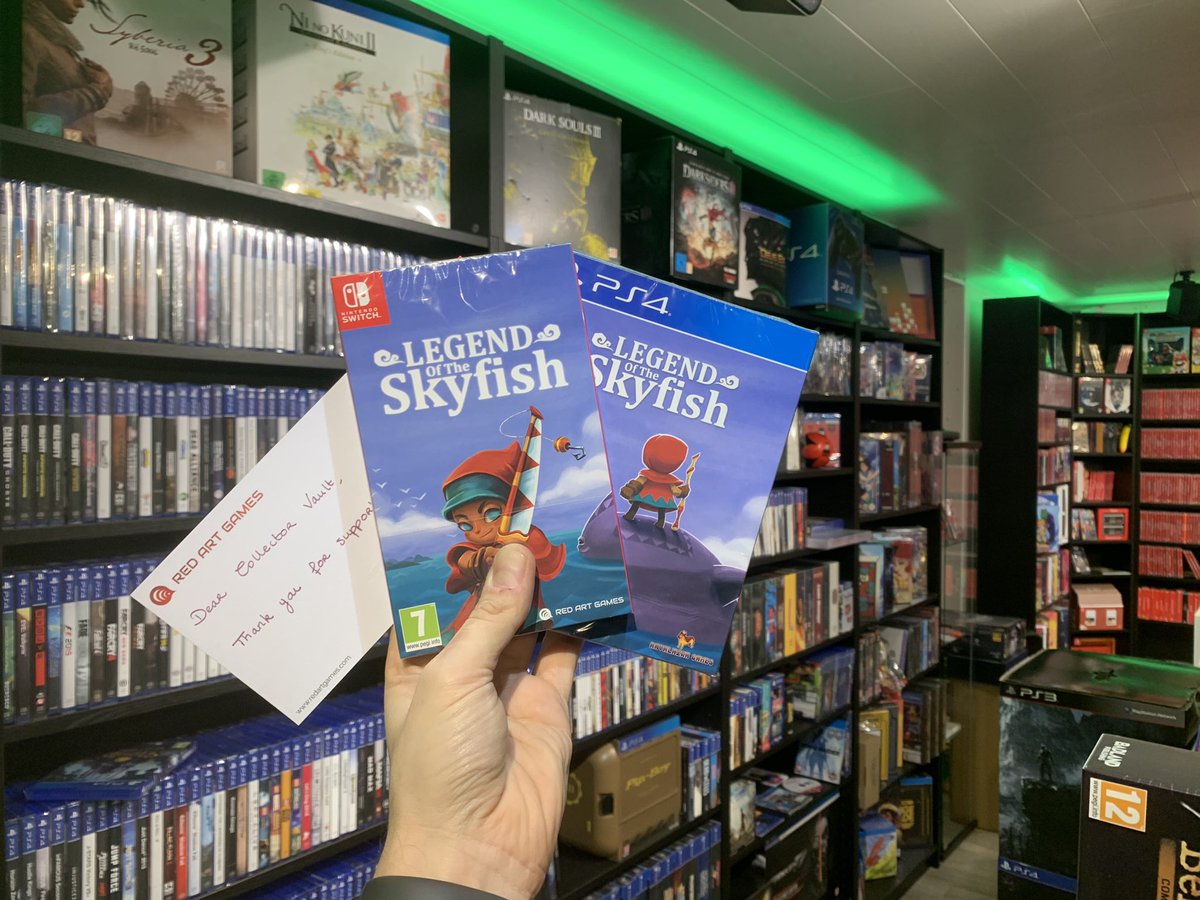 CollectorVault's tweet photo. New arrivals: #redartgames #nintendoswitch #ps4 #legendoftheskyfish π₯° Big yay!
#psp #ghostnghoblins π #retrofeels! And found a brand new #gamegenie!
#gamemuseum #videogames #raregames #gamecollecting #gamers #gameroom #retrogaming #indiegames #gamecheating #oldgames https://t.co/BPYjAvfru8