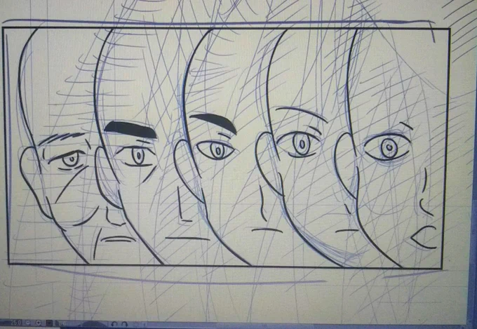 幼年～老年の描き分け 